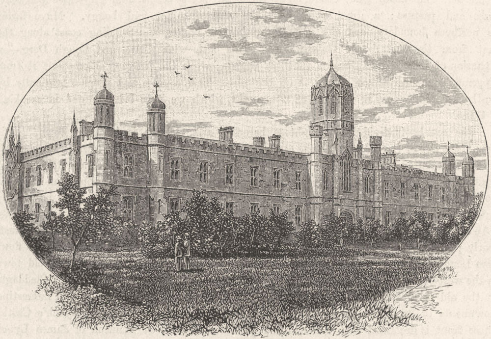 IRELAND. Connaught. Queen's College, Galway 1898 old antique print picture